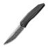 We Knife Cybernetic Damasteel, Black SW Ti w//Etching Pattern WE22033-DS1
