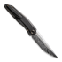 We Knife Cybernetic Damasteel, Black SW Ti w//Etching Pattern WE22033-DS1