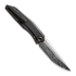 We Knife Cybernetic Damasteel, Black SW Ti w//Etching Pattern WE22033-DS1