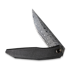 We Knife Cybernetic Damasteel, Black SW Ti w//Etching Pattern WE22033-DS1