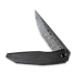 We Knife Cybernetic Damasteel, Black SW Ti w//Etching Pattern WE22033-DS1