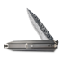 We Knife Diatomic Damasteel, Polished Bead Blasted Titanium WE22032-DS1