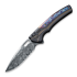 We Knife Exciton, Black Titanium, Flamed, Damasteel WE22038A-DS1