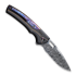 We Knife Exciton, Black Titanium, Flamed, Damasteel WE22038A-DS1