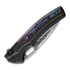 We Knife Exciton, Black Titanium, Flamed, Damasteel WE22038A-DS1