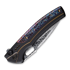 We Knife Exciton, Black Titanium, Flamed, Damasteel WE22038A-DS1