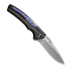 We Knife Exciton, Black Titanium, Flamed, Silver Bead Blast WE22038A-6