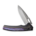 We Knife Exciton, Black Titanium, Flamed, Silver Bead Blast WE22038A-6