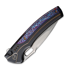 We Knife Exciton, Black Titanium, Flamed, Silver Bead Blast WE22038A-6