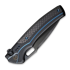 We Knife Exciton, Black Titanium, Twill CF, Black Stonewash WE22038A-2