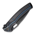 We Knife Exciton, Black Titanium, Twill CF, Black Stonewash WE22038A-2