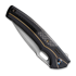 We Knife Exciton, Black Titanium, Twill CF, Silver BB WE22038A-1