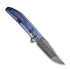 We Knife Ezinta Damasteel, Crystalized Blue/Purple Titanium WE22041-DS1