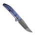 We Knife Ezinta Damasteel, Crystalized Blue/Purple Titanium WE22041-DS1