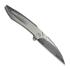 We Knife Fluxor Damasteel, Polished Bead Blast Titanium WE23071-DS1