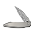 We Knife Fluxor Damasteel, Polished Bead Blast Titanium WE23071-DS1