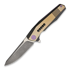 We Knife - Framelock Black/Gold