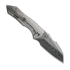We Knife High-Fin XL Damasteel folding knife, Satin Polished Ti WE24010-DS1