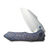 We Knife High-Fin XL sulankstomas peilis, Diamond Pattern Flamed Ti, Satin WE24010-5