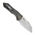 We Knife High-Fin XL kääntöveitsi, Diamond Pattern Polished Ti, Satin WE24010-6