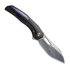We Knife Ignio Damasteel, Black Titanium, Timascus Clip WE22042B-DS1