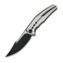 We Knife Kyklos, Satin/Black Titanium, Black SW/Satin WE23086-3