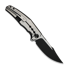 We Knife Kyklos, Satin/Black Titanium, Black SW/Satin WE23086-3