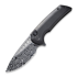 We Knife Mini Malice Heimskringla Damasteel sulankstomas peilis, juoda WE054BL-DS1