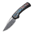 We Knife Nefaris Damasteel, Black Titanium/Nebula Fat CF WE22040F-DS1