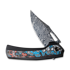 We Knife Nefaris Damasteel, Black Titanium/Nebula Fat CF WE22040F-DS1