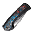 We Knife Nefaris Damasteel, Black Titanium/Nebula Fat CF WE22040F-DS1
