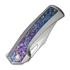 We Knife Nefaris sulankstomas peilis, Polished BB/Flamed Ti, Hand Rubbed Satin WE22040FA-1