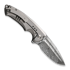 We Knife Nexusia Damasteel, Polished Bead Blasted Titanium WE22044-DS1