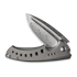 We Knife Nexusia Damasteel, Polished Bead Blasted Titanium WE22044-DS1