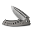 We Knife Nexusia Damasteel, Polished Bead Blasted Titanium WE22044-DS1