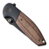 We Knife Nitro Mini, Black Titanium, Brown Micarta Inlay WE22015-4