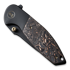 We Knife Nitro Mini, Black Titanium, Copper Foil CF Inlay WE22015-2