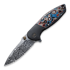 We Knife Nitro Mini, Black Titanium, Nebula Fat CF Inlay WE22015-DS1