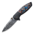 We Knife Nitro Mini, Black Titanium, Nebula Fat CF Inlay WE22015-DS1