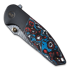 We Knife Nitro Mini, Black Titanium, Nebula Fat CF Inlay WE22015-DS1