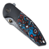 We Knife Nitro Mini, Black Titanium, Nebula Fat CF Inlay WE22015-DS1