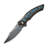 We Knife Orpheus Damasteel, Bronze/Black Ti, Arctic Storm Fat CF WE23009-DS1