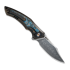 We Knife Orpheus Damasteel, Bronze/Black Ti, Arctic Storm Fat CF WE23009-DS1