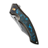 We Knife Orpheus Damasteel, Bronze/Black Ti, Arctic Storm Fat CF WE23009-DS1