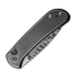 We Knife Qubit Damasteel, Polished Orange Peel Textured Ti WE22030F-DS1