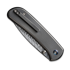We Knife Qubit Damasteel, Polished Orange Peel Textured Ti WE22030F-DS1