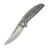 We Knife Quinseris, Gray Ti/Aluminum Foil CF, Satin/SW WE23093-3