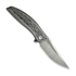 We Knife Quinseris, Gray Ti/Aluminum Foil CF, Satin/SW WE23093-3