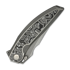 We Knife Quinseris, Gray Ti/Aluminum Foil CF, Satin/SW WE23093-3