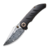 We Knife Riff-Raff, Bronze/Black Titanium, Damasteel WE22020B-DS1
